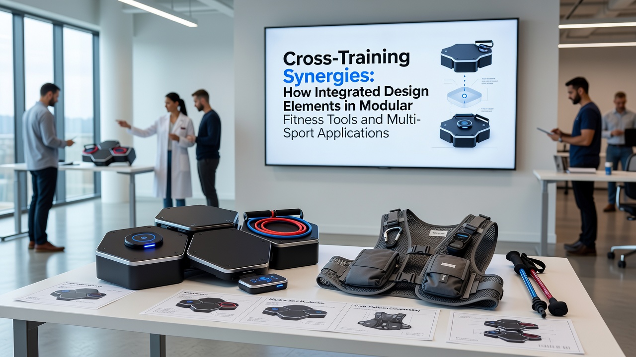 Endurance athlete using modular tools alongside multi-sport apparel during recovery